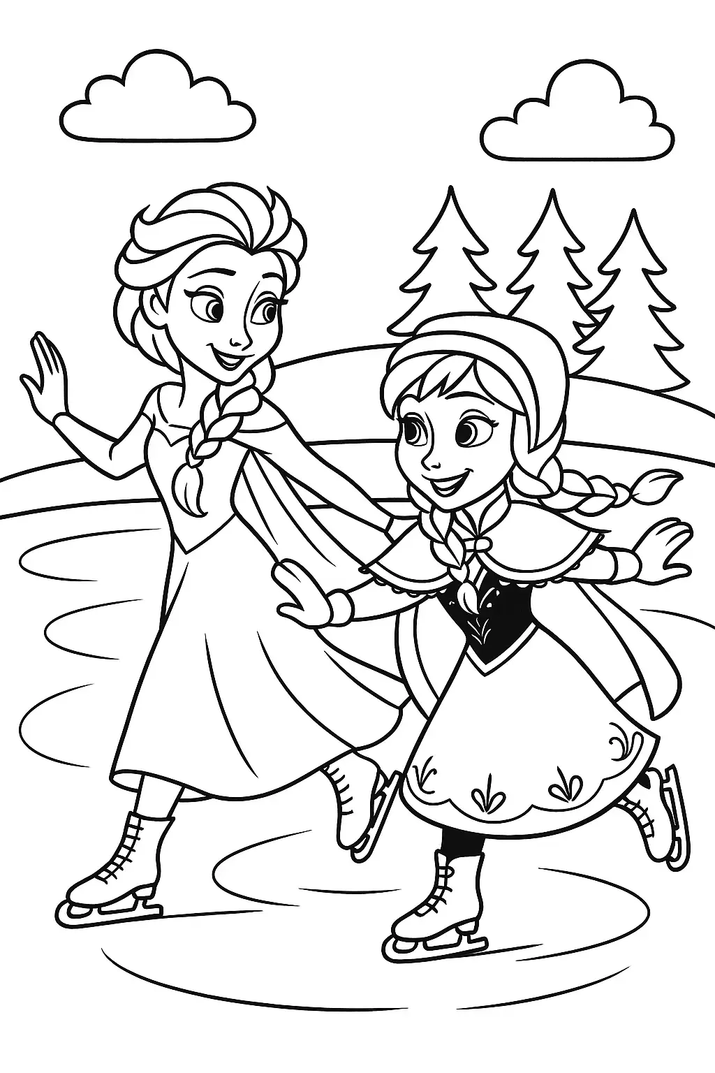 Free Elsa And Anna Coloring Pages Generator 11 Elsa And Anna Coloring Pages To Download