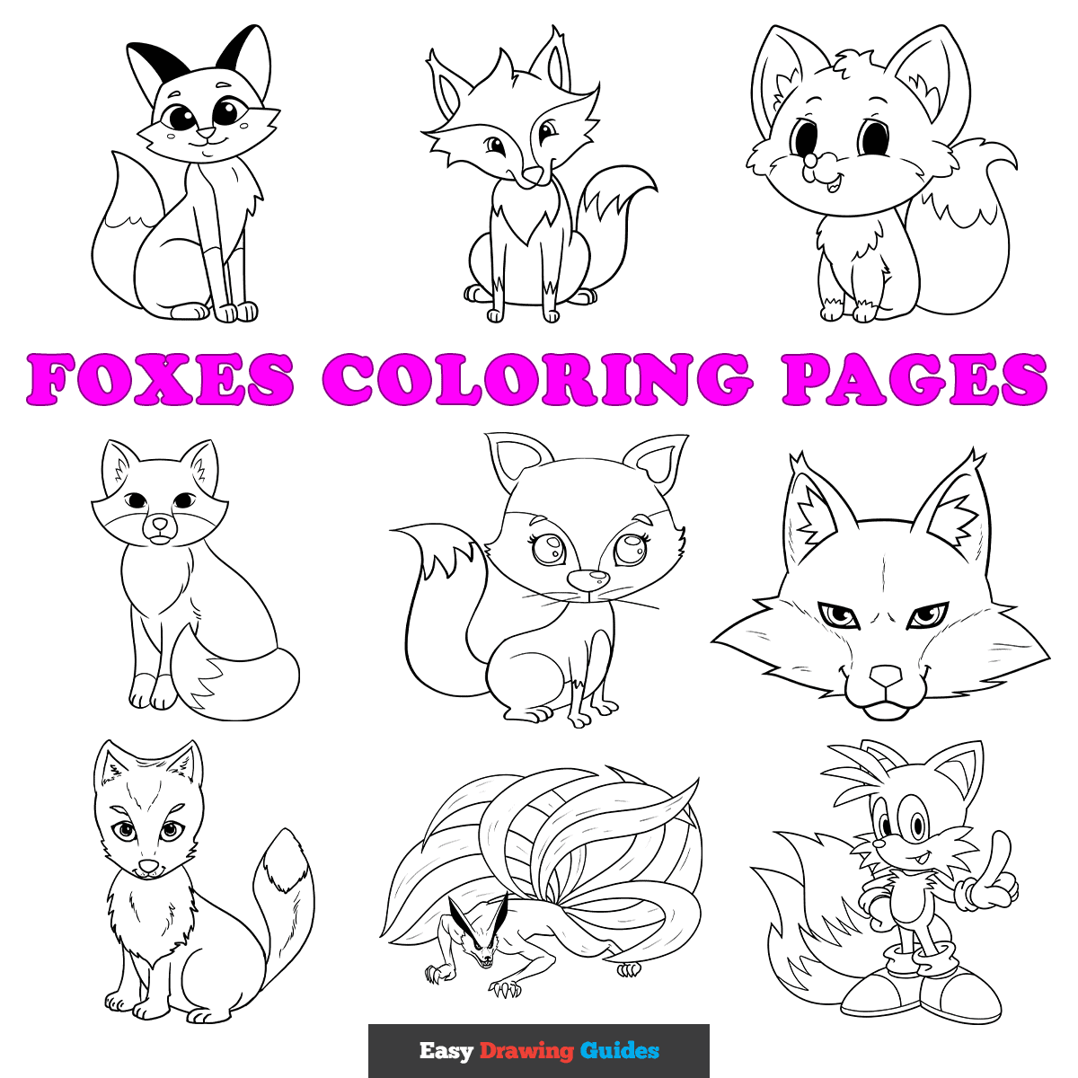 Free Foxes Coloring Pages For Kids 11 Printable Sheets