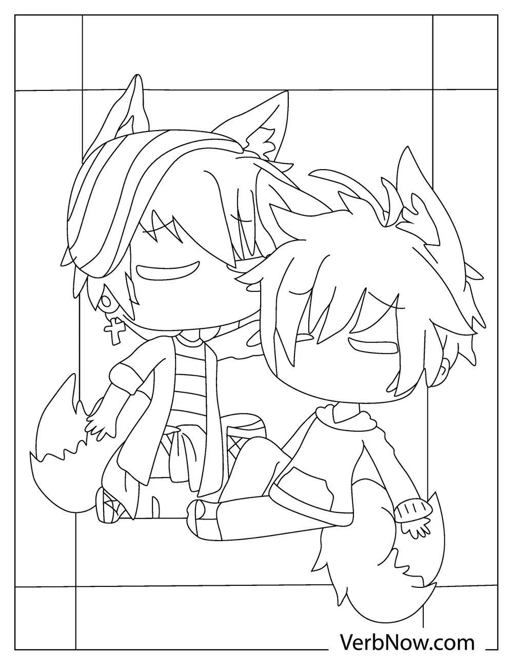 Free GACHA CLUB Coloring Pages For Download Printable PDF 