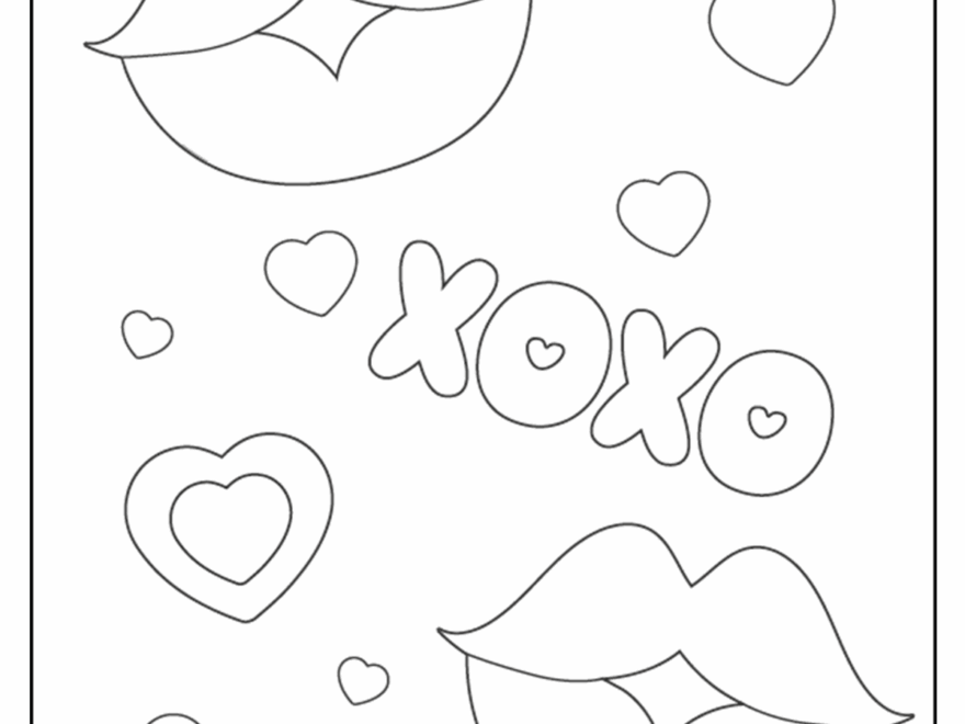 Free Kissy Lips Coloring Pages Kids Activities Blog
