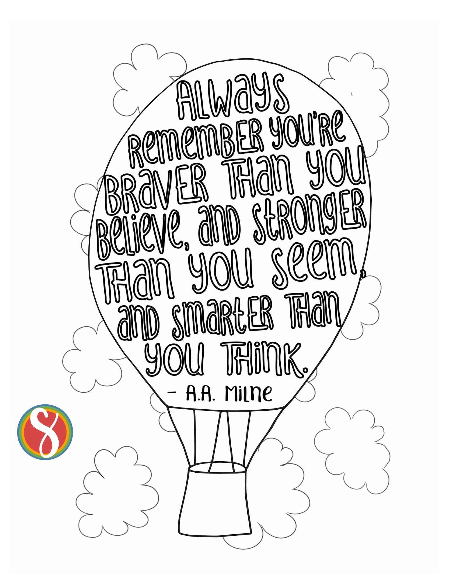 Free Mental Health Coloring Pages Stevie Doodles