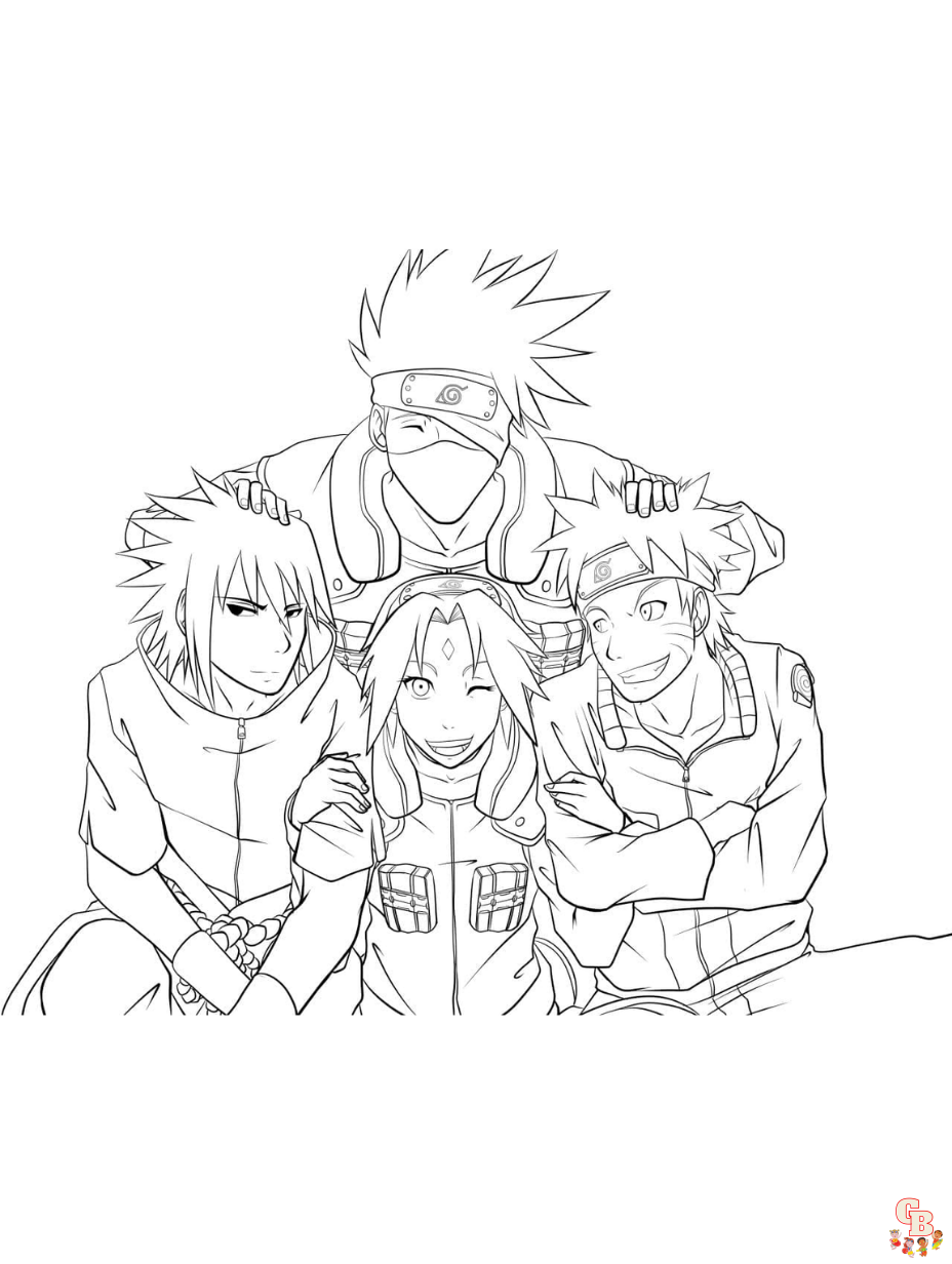 Free Naruto Coloring Pages For Kids And Adults GBcoloring