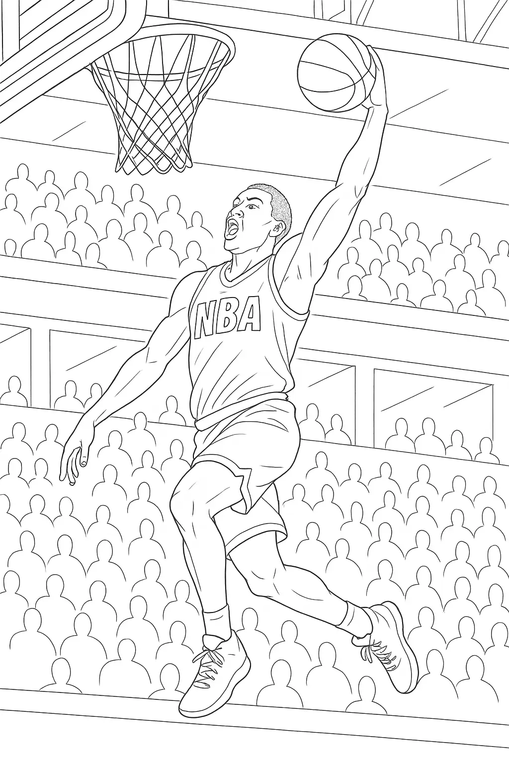 Free NBA Coloring Pages Generator 14 NBA Coloring Pages To Download