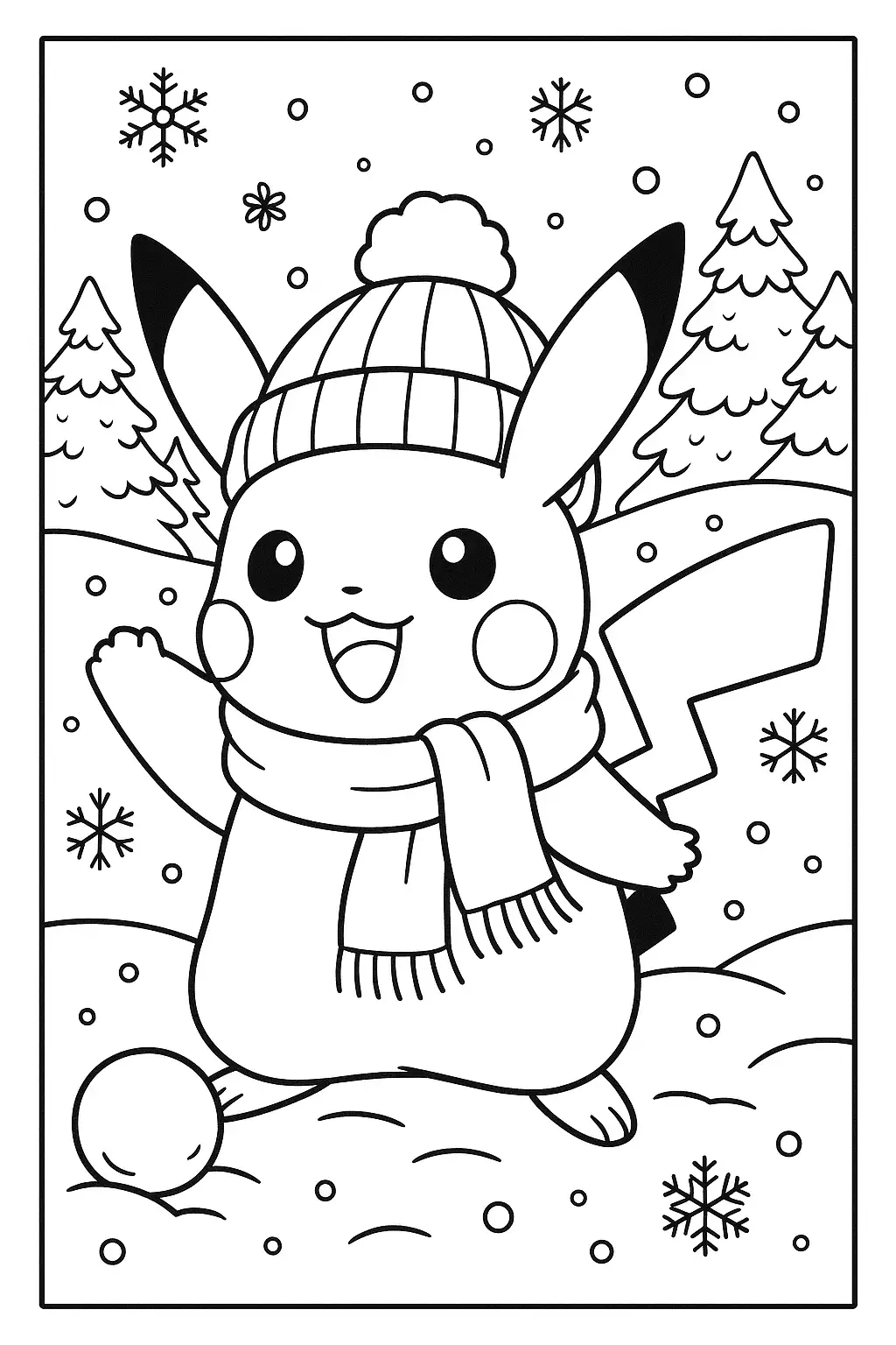 Free Pikachu Coloring Page Generator 13 Pikachu Coloring Page To Download
