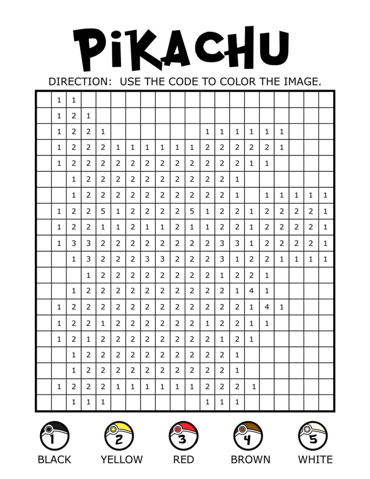 Free Pokemon Pixel Art Eevee Pokemon Coloring Pages