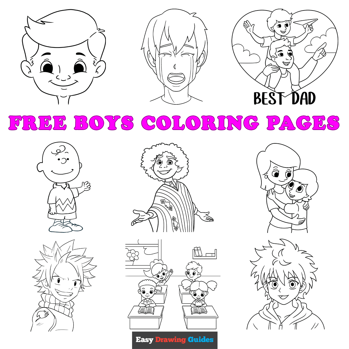 Free Printable Boys Coloring Pages For Kids