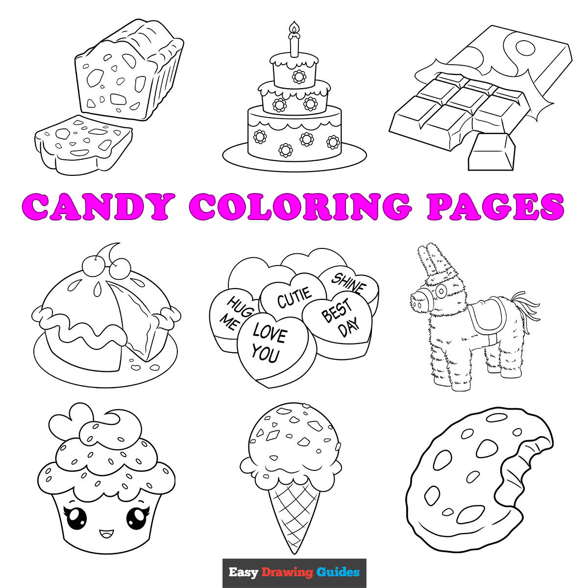 Free Printable Candy Coloring Pages For Kids
