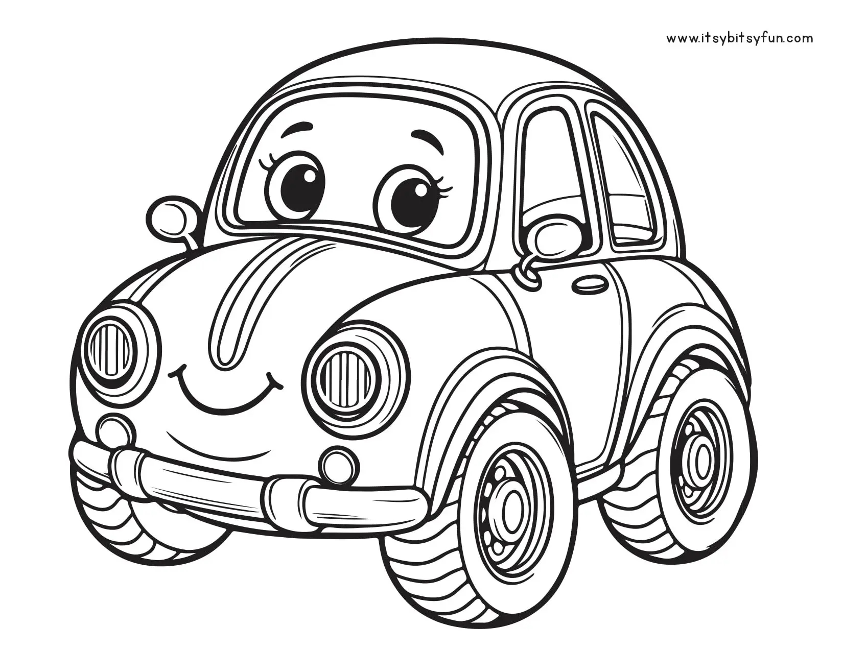 Free Printable Car Coloring Pages For Kids Itsy Bitsy Fun