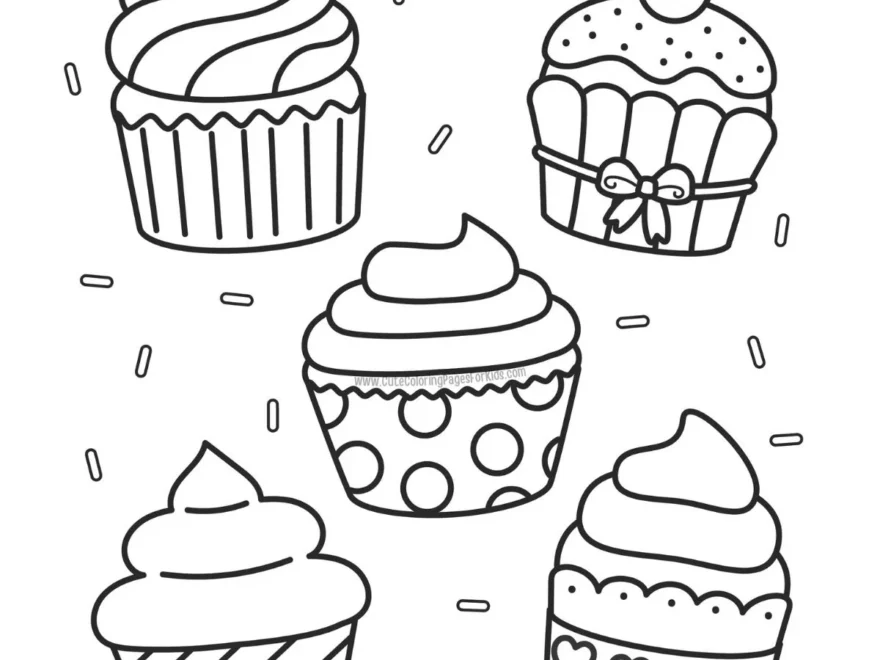 Free Printable Cupcake Coloring Pages Cute Coloring Pages For Kids