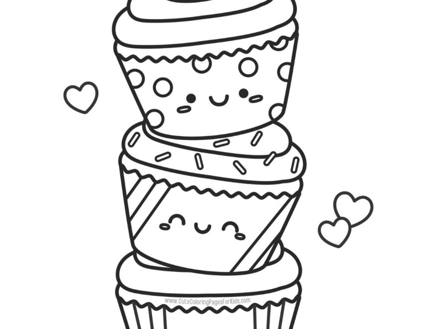 Free Printable Cupcake Coloring Pages Cute Coloring Pages For Kids