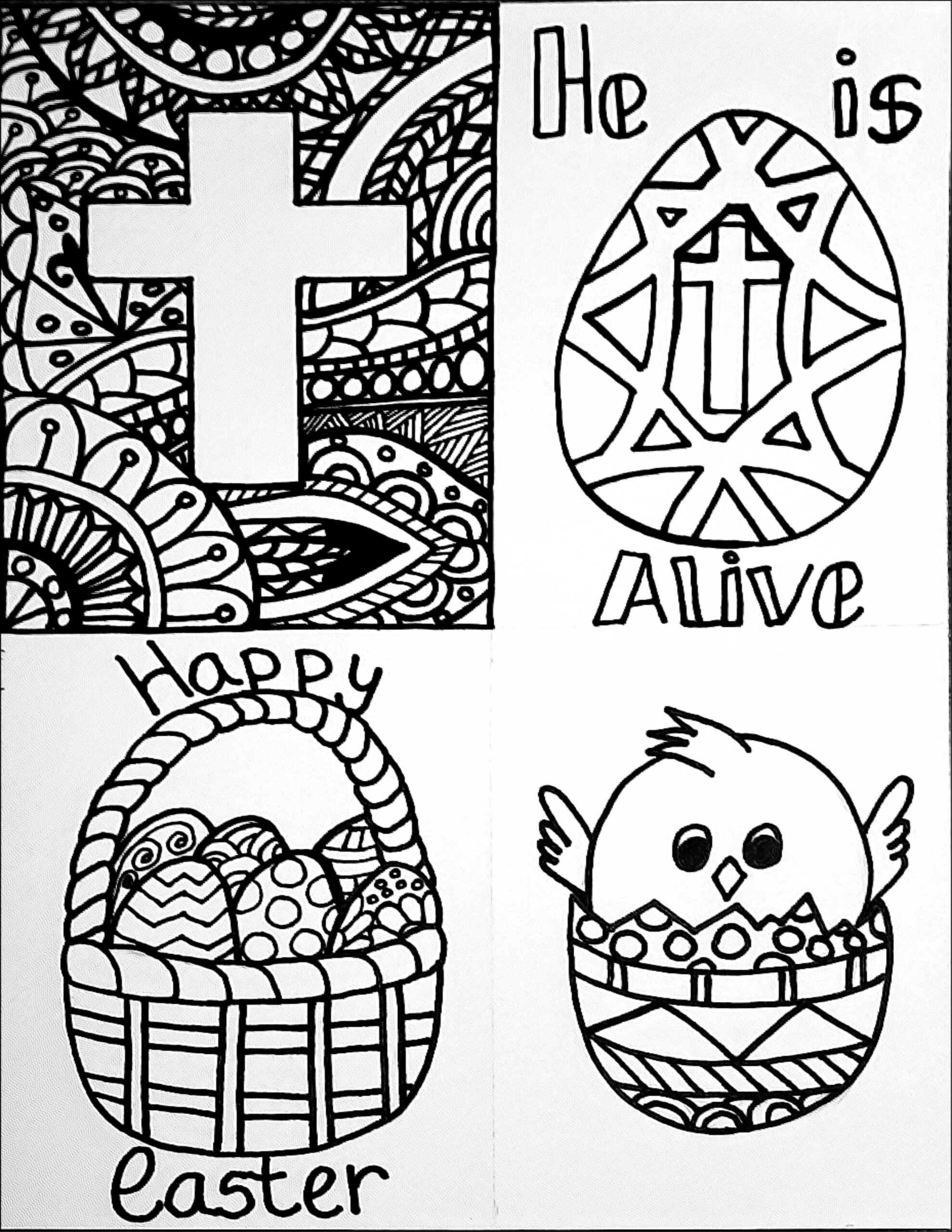 Free Printable Easter Colouring But First We Craft