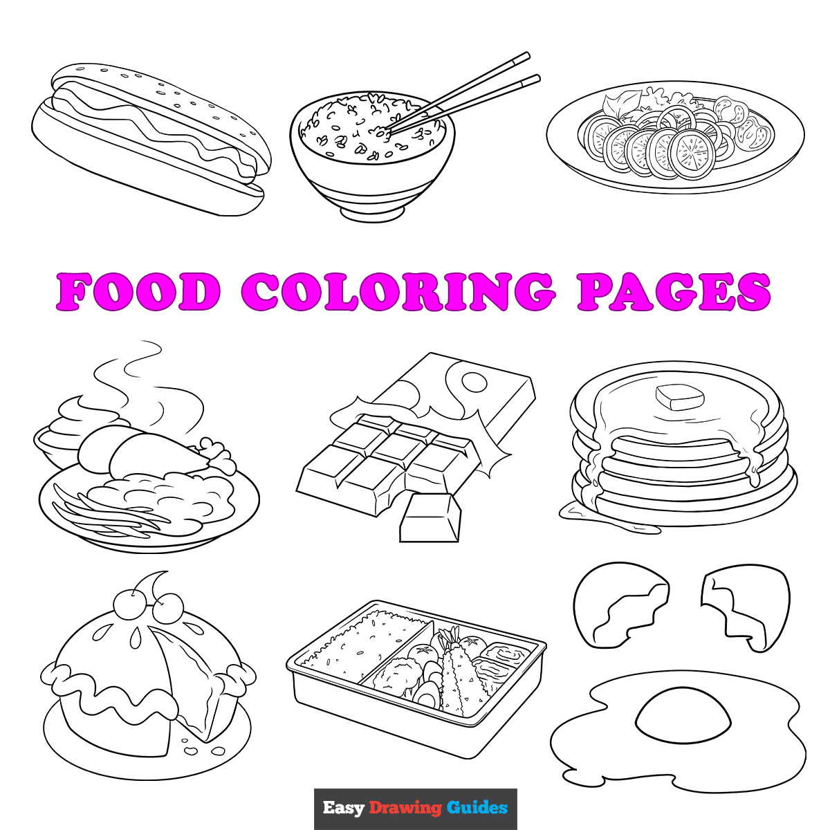 Free Printable Food Coloring Pages For Kids