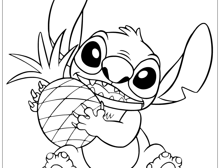 Free Printable Lilo Stitch Coloring Pages Disneyclips