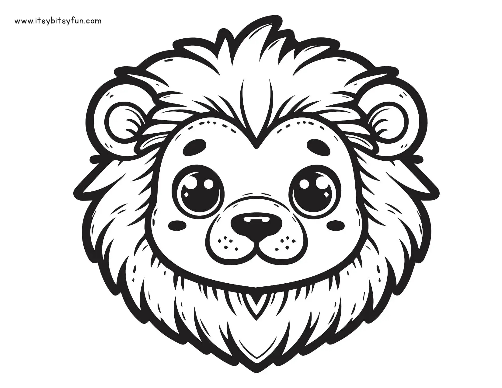 Free Printable Lion Coloring Pages For Kids Itsy Bitsy Fun