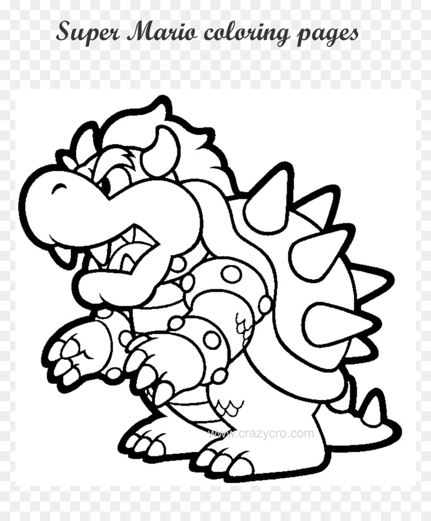 Free Printable Mario Coloring Page HD Png Download Vhv Free Printable Mario Coloring Page HD Png Download Vhv