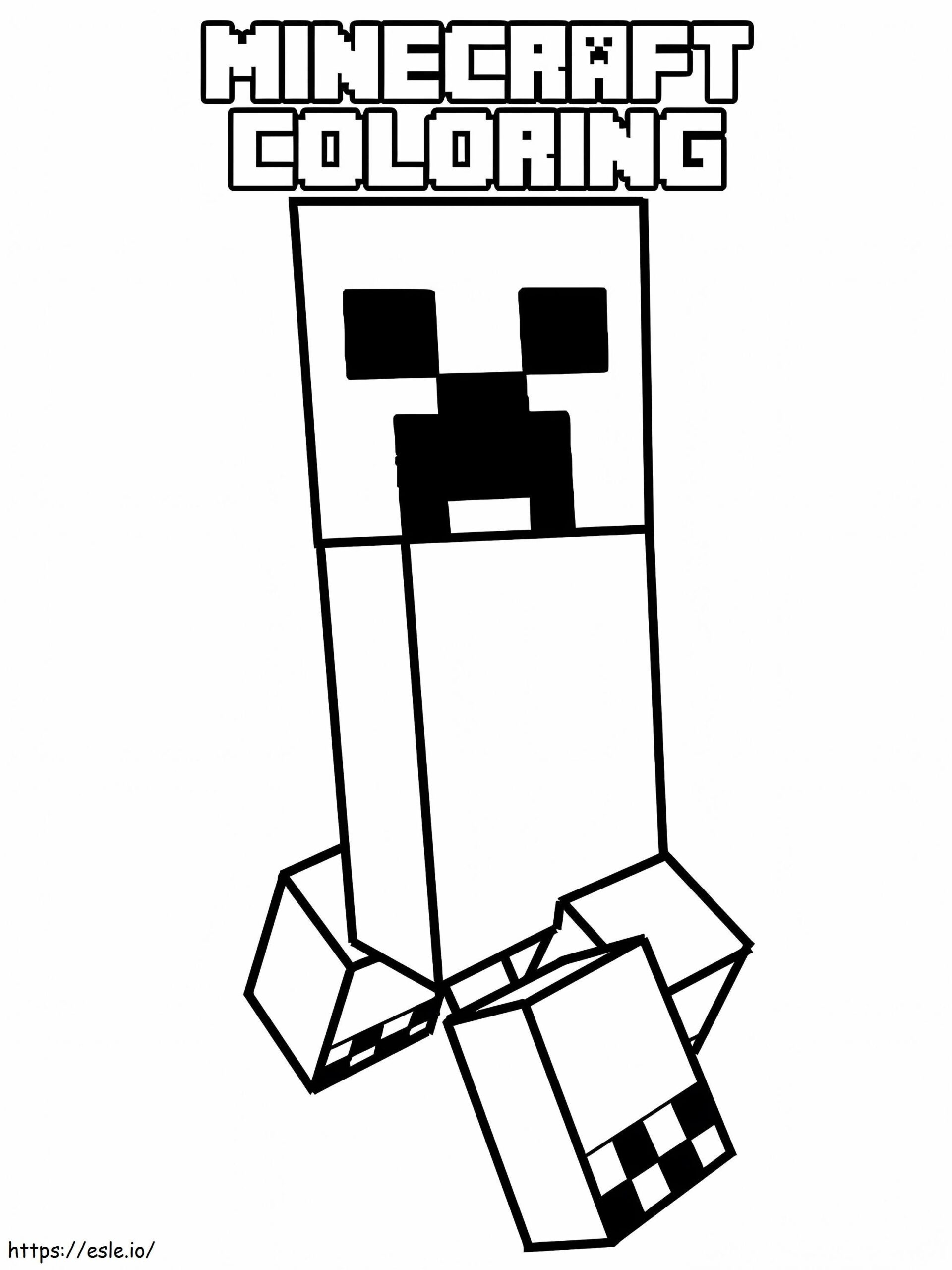 Free Printable Minecraft Creeper Coloring Page