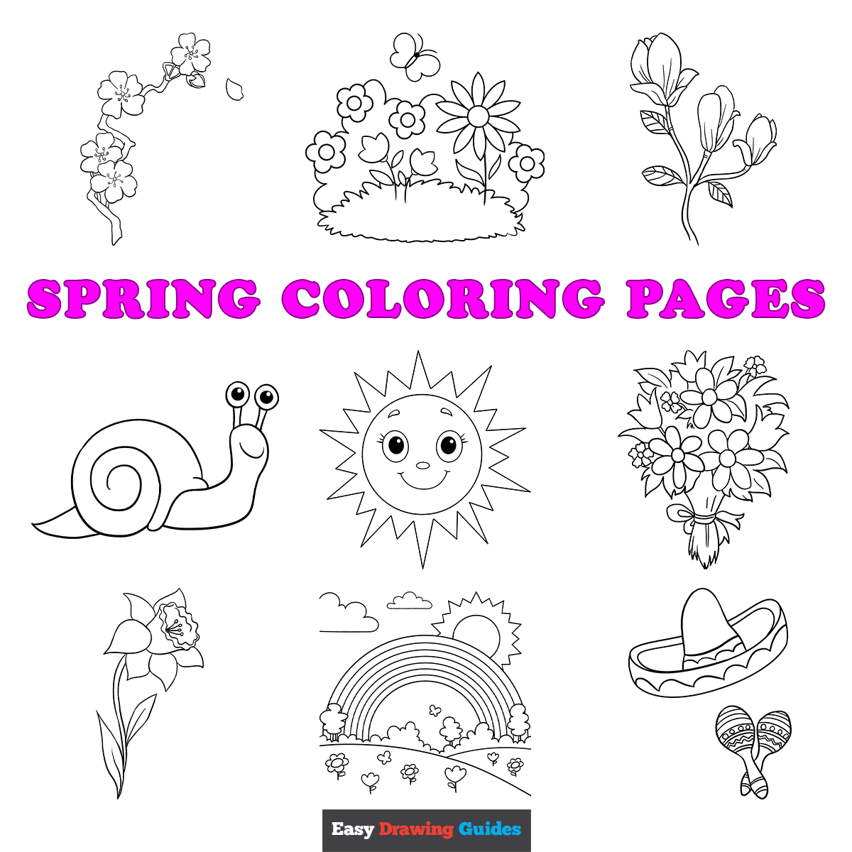 Spring Season Coloring Pages