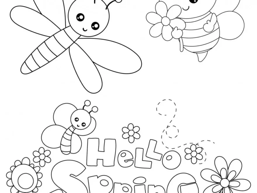 Free Printable Spring Coloring Sheets Merry About Town