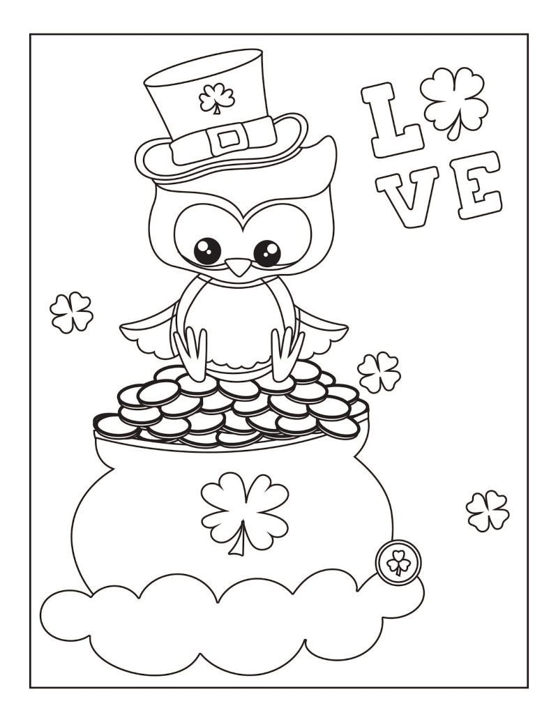 Free Printable St Patrick s Day Coloring Pages Oh My Creative