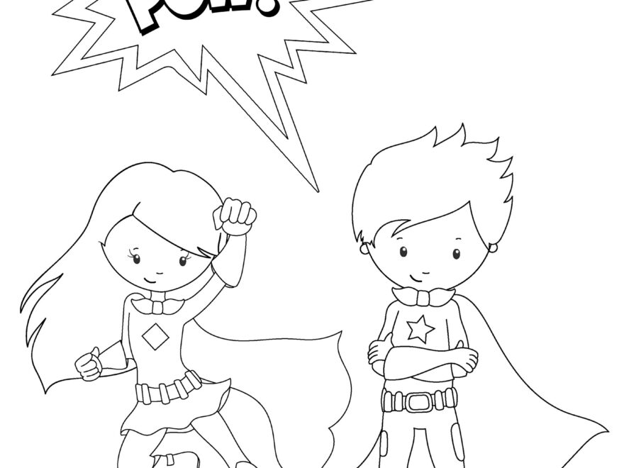 Free Printable Superhero Coloring Sheets For Kids Crazy Little Projects