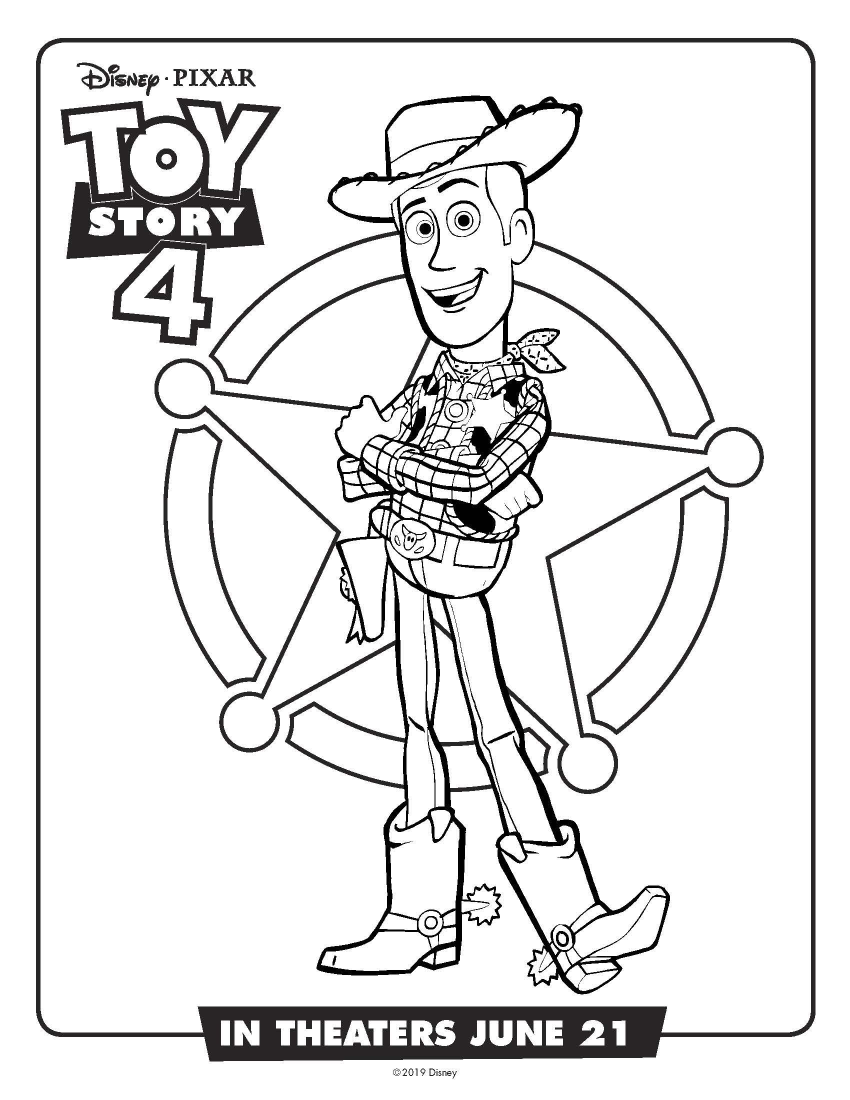 Free Printable Toy Story 4 Coloring Pages And Activity Sheets Crazy Adventures In Parenting