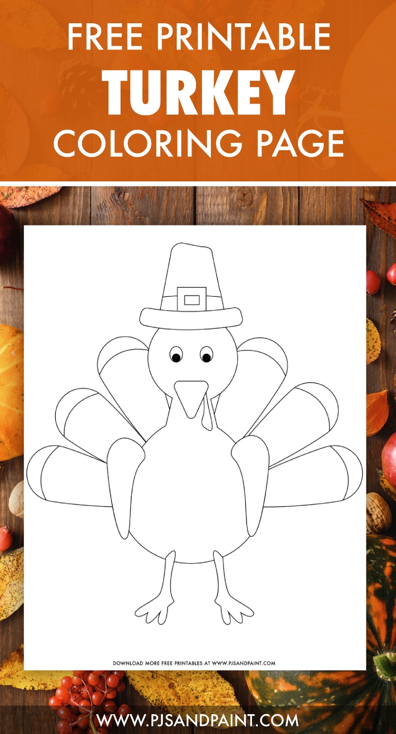 Turkey Template Coloring Pages
