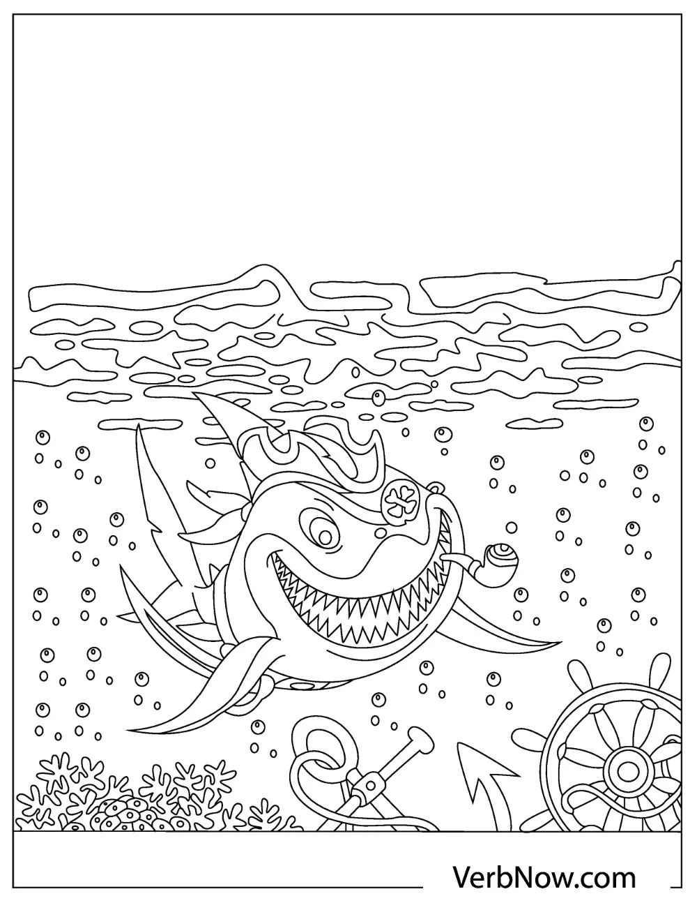 Baby Shark Coloring Pages Dow