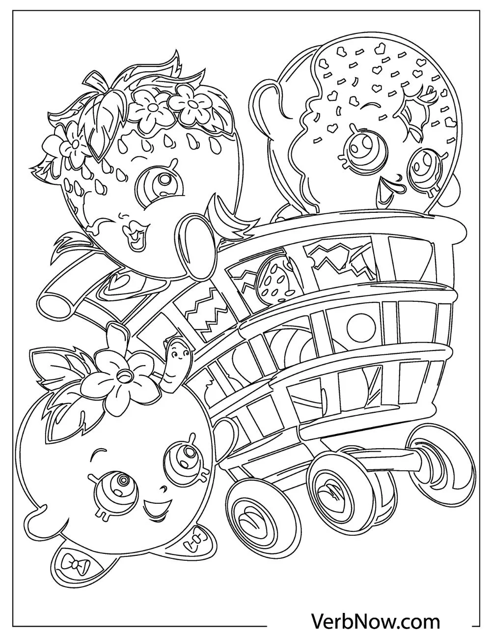 Free SHOPKINS Coloring Pages For Download PDF 