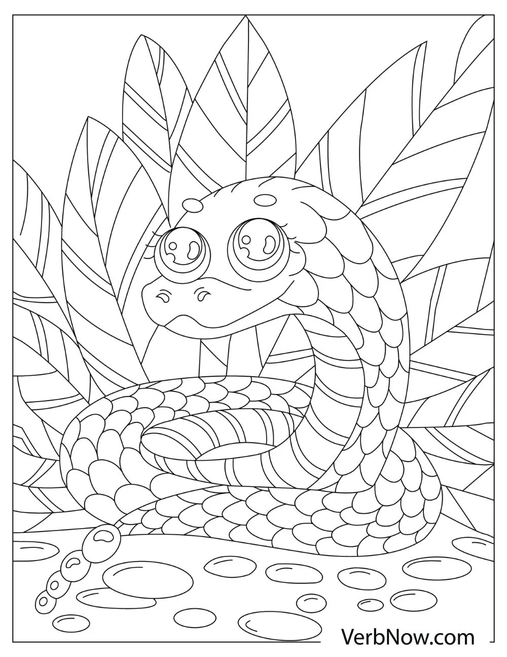 Free SNAKE Coloring Pages For Download Printable PDF 