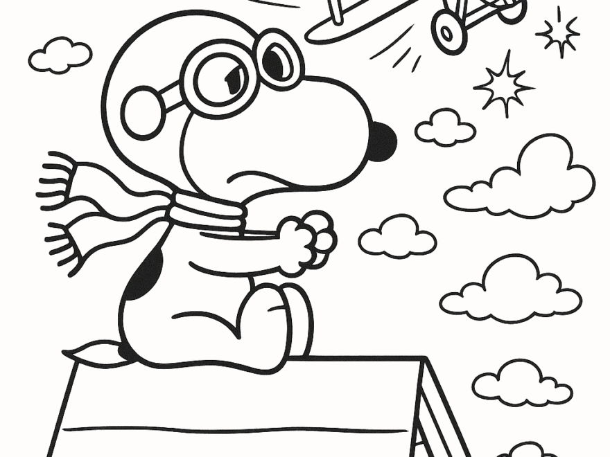 Free Snoopy Coloring Pages Generator 12 Snoopy Coloring Pages To Download