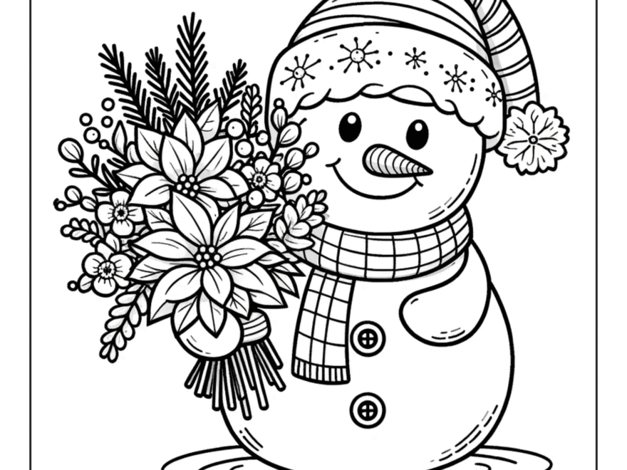 Free Snowman Coloring Pages ABCmouse
