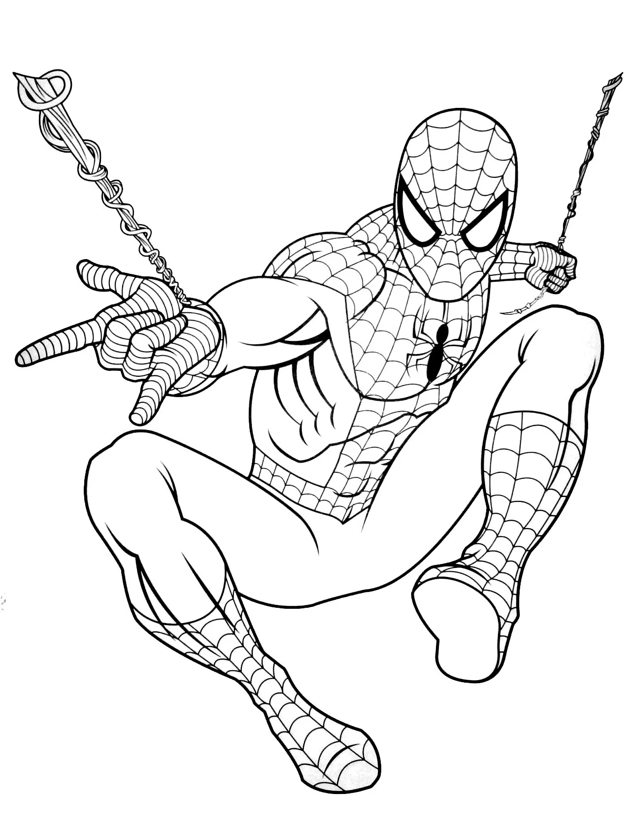 Free Spiderman Drawing To Print And Color Spider Man Coloring Pages
