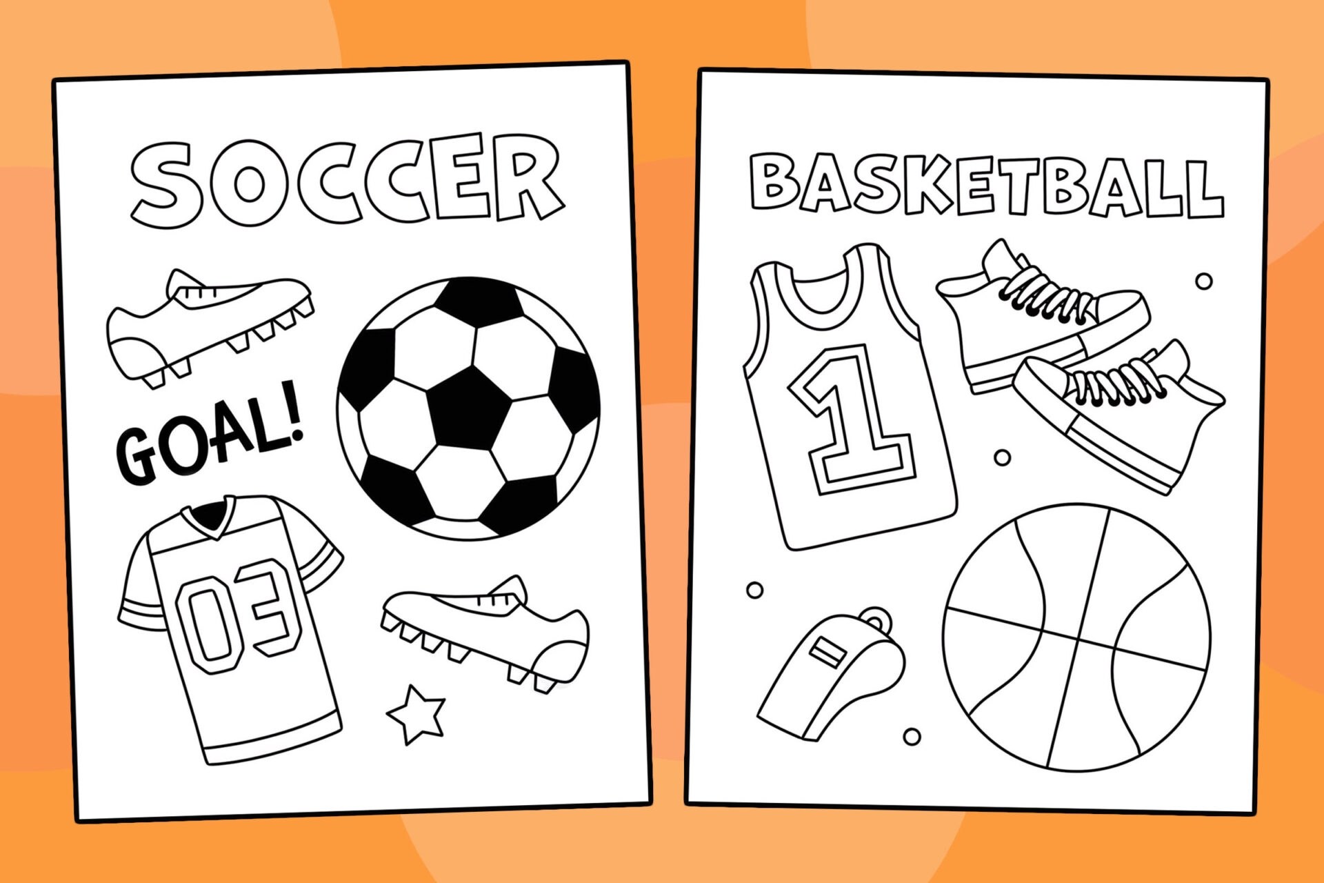 Free Sports Coloring Pages For Kids The Hollydog Blog