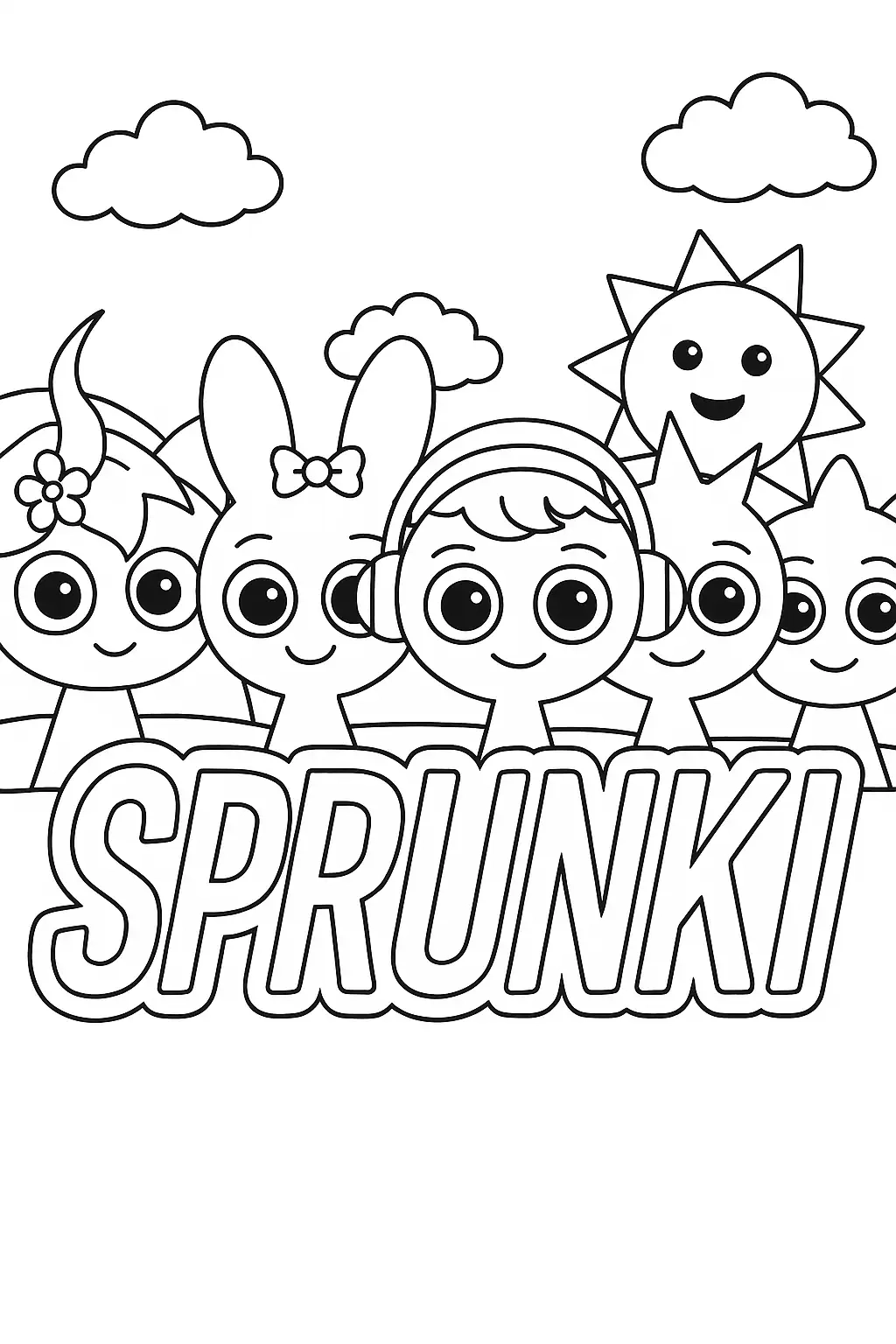 Baby Sprunki Coloring Pages