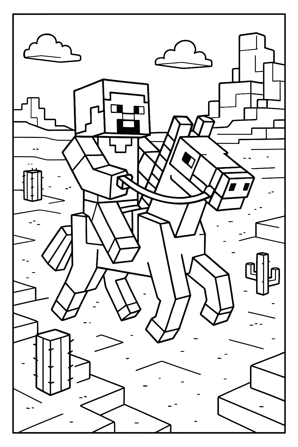 Free Steve Minecraft Coloring Pages Generator 20 Steve Minecraft Coloring Pages To Download