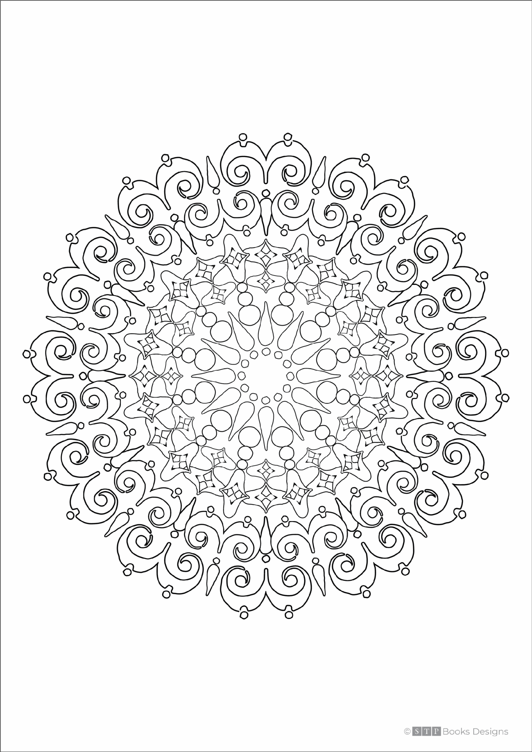 Free Stress Relieving Mandala Colouring Page For Adults 2 STP Books Free Stress Relieving Mandala Colouring Page For Adults 2 STP Books