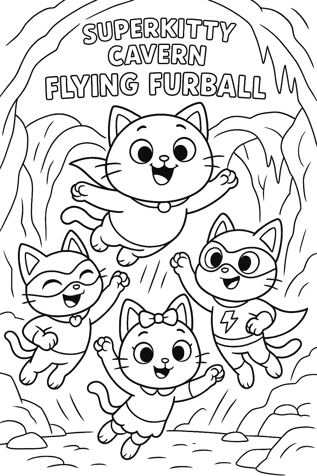 Free SuperKitties Coloring Pages Generator 12 SuperKitties Coloring Pages To Download