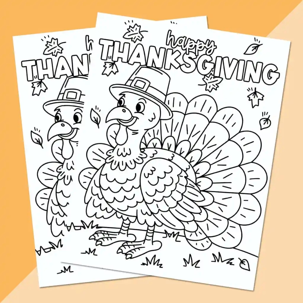 Free Thanksgiving Turkey Coloring Page Printable Pineapple Paper Co 
