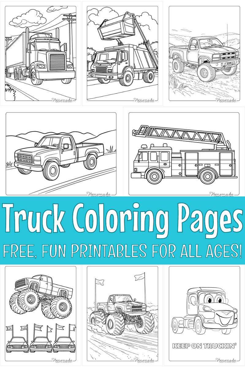 Simple Vehicle Coloring Pages