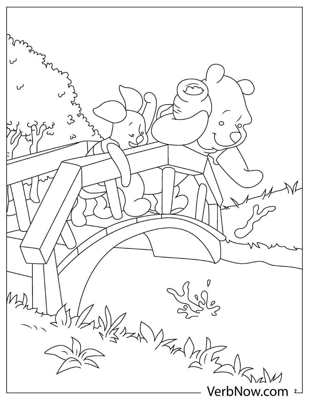 Baby Pooh And Piglet Coloring Pages