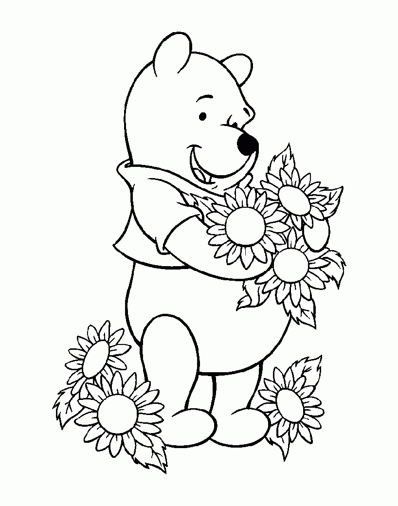 Winnie The Pooh Characters Coloring Pages