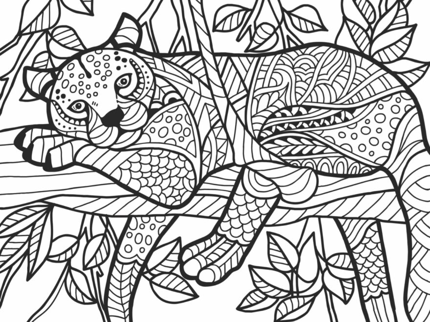 Freebie Friday Cheetah Coloring Page