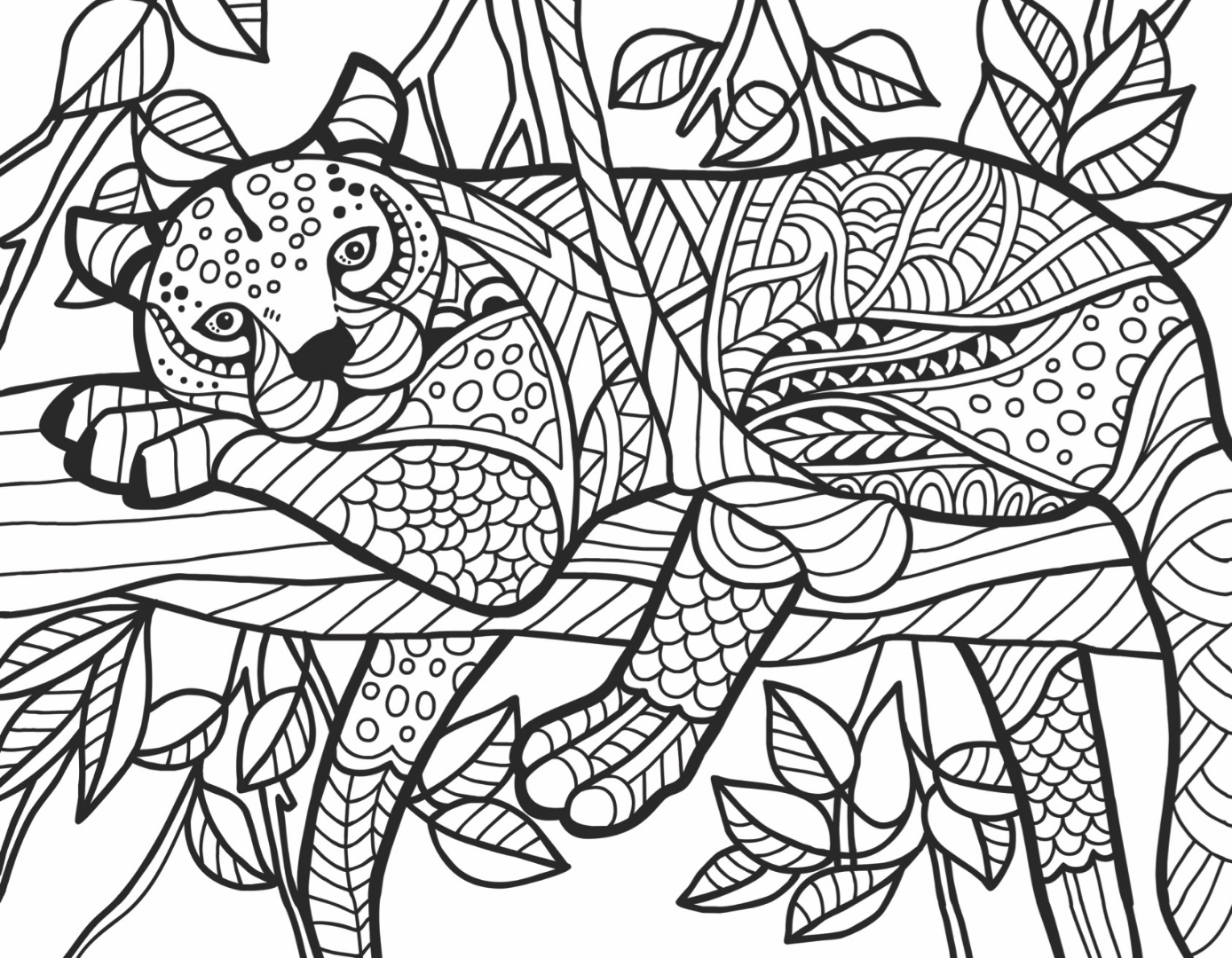 Freebie Friday Cheetah Coloring Page