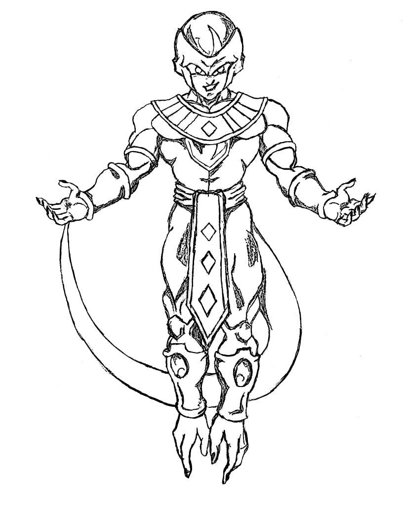 Frieza Attack Coloring Page Anime Coloring Pages Frieza Attack Coloring Page Anime Coloring Pages