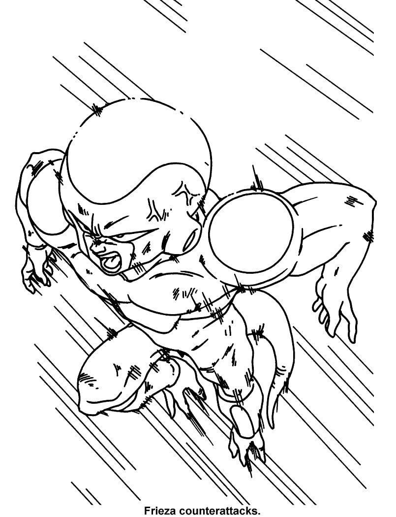 Frieza Attack Coloring Page Anime Coloring Pages Frieza Attack Coloring Page Anime Coloring Pages