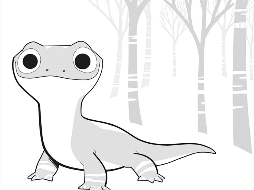 Frozen 2 Bruni without Text Frozen 2 Coloring Pages
