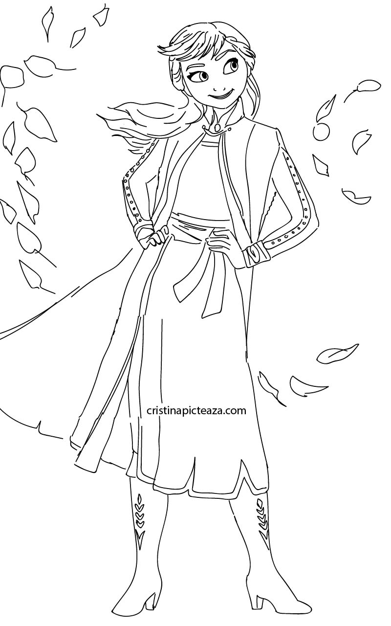 Frozen 2 Coloring Pages Elsa And Anna Coloring