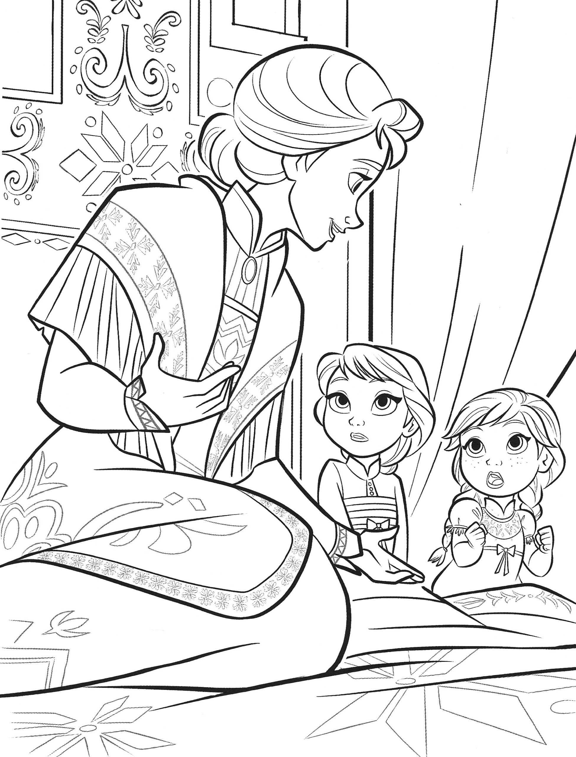 Frozen 2 Elsa And Anna Coloring Pages YouLoveIt