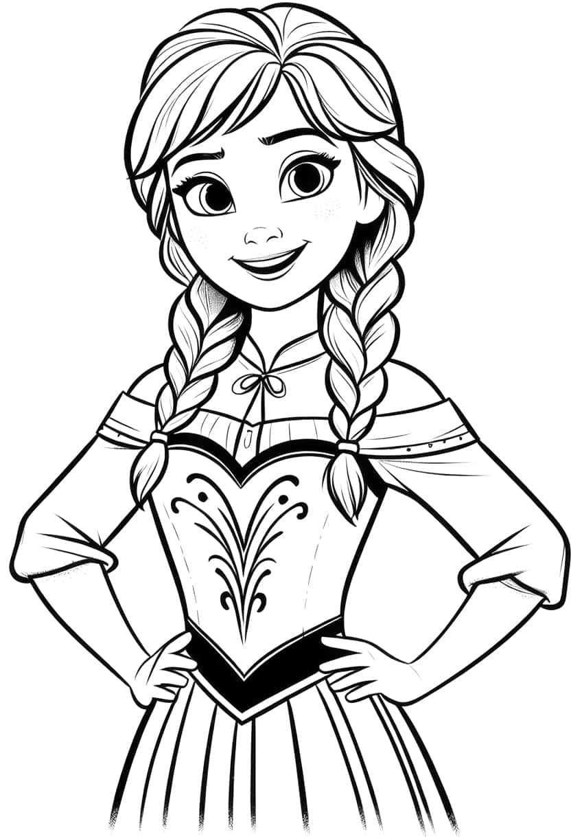 Frozen Element Coloring Pages