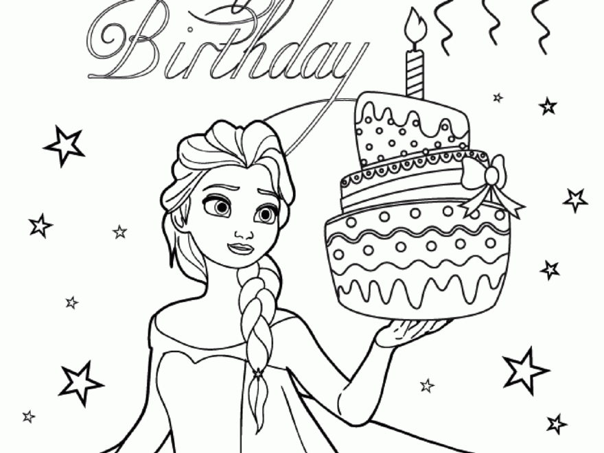 Frozen To Color For Children Frozen Coloring Pages